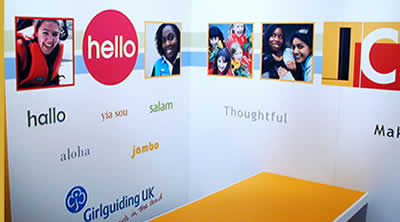 Graphic Wall Design for Girlguiding UK